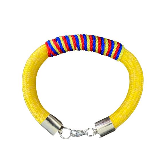 Colombian Artisan Made Necklace & Bracelet Set Hand Crafted Multicolor (Med) - Picture 5 of 5